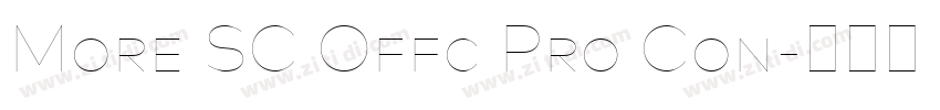 More SC Offc Pro Con字体转换